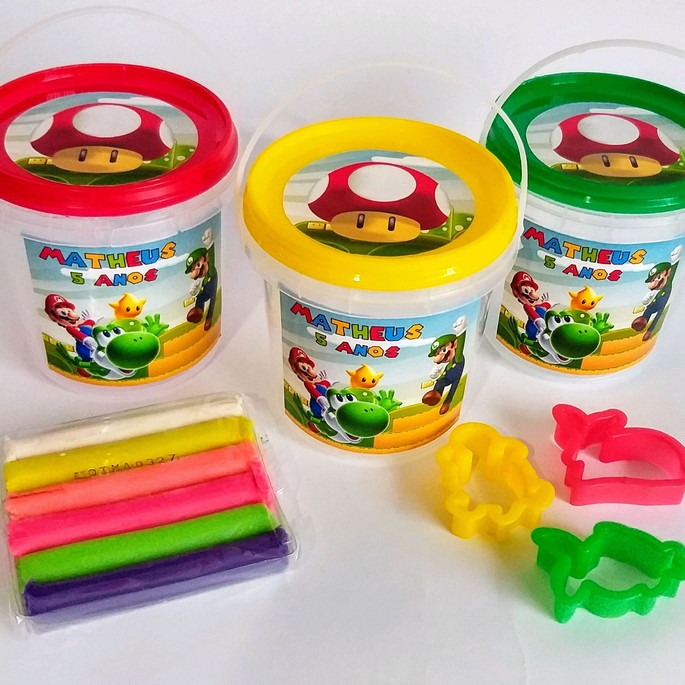 Massinha no pote personalizada lembrancinha infantil para festa - My Blessing